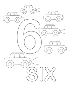 coloring page for 6 fileclassic alphabet numbers 6 at coloring pages for kids coloring page for 6 