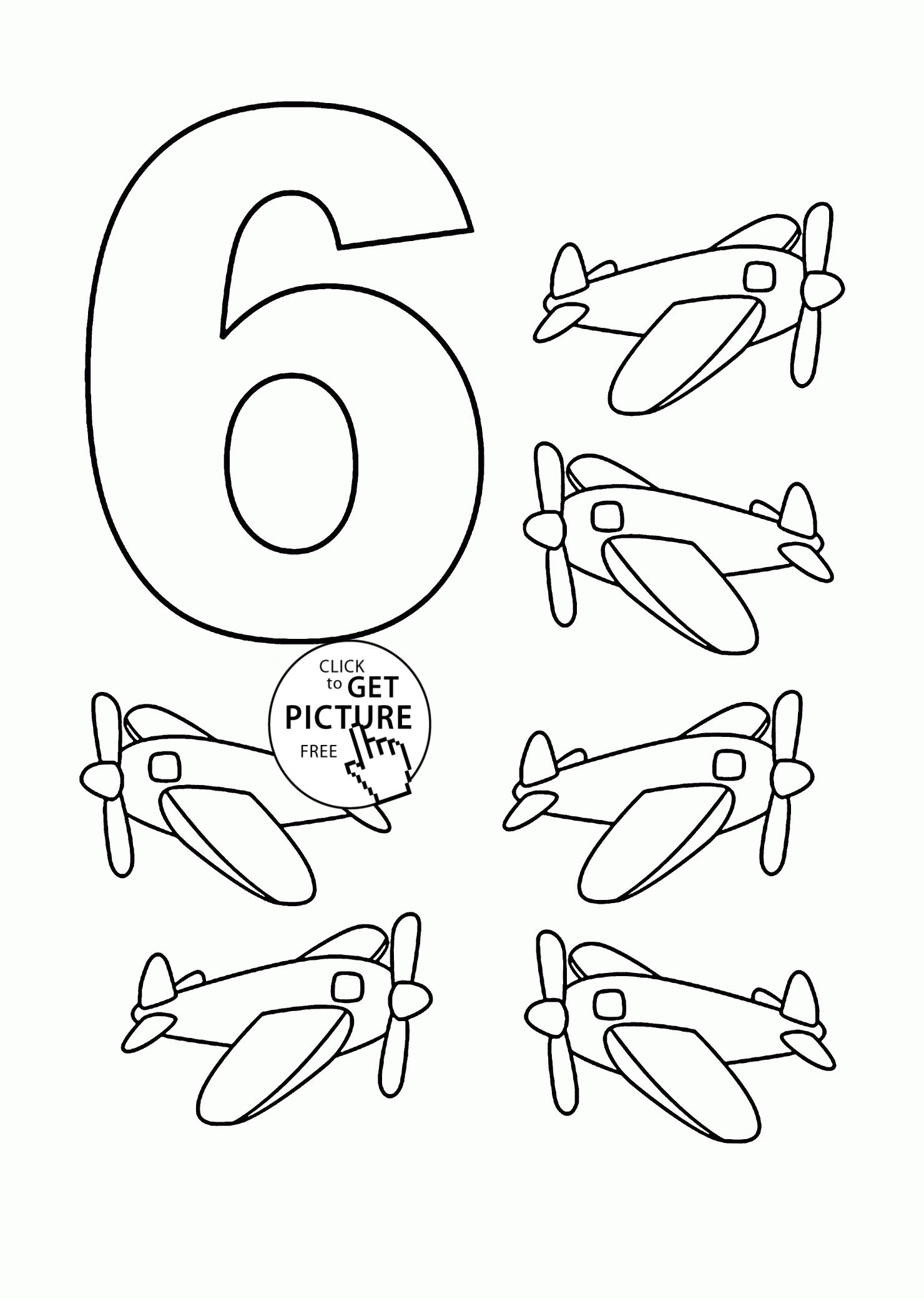 coloring page for 6 number 6 coloring page getcoloringpagescom coloring page for 6 