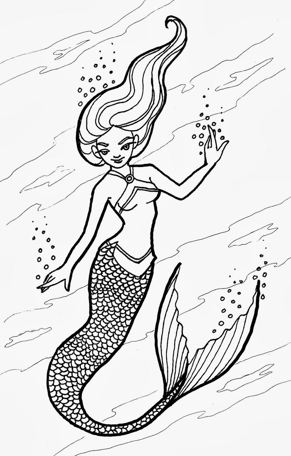 coloring page mermaid free original coloring pages mermaid scales mermaid coloring page 