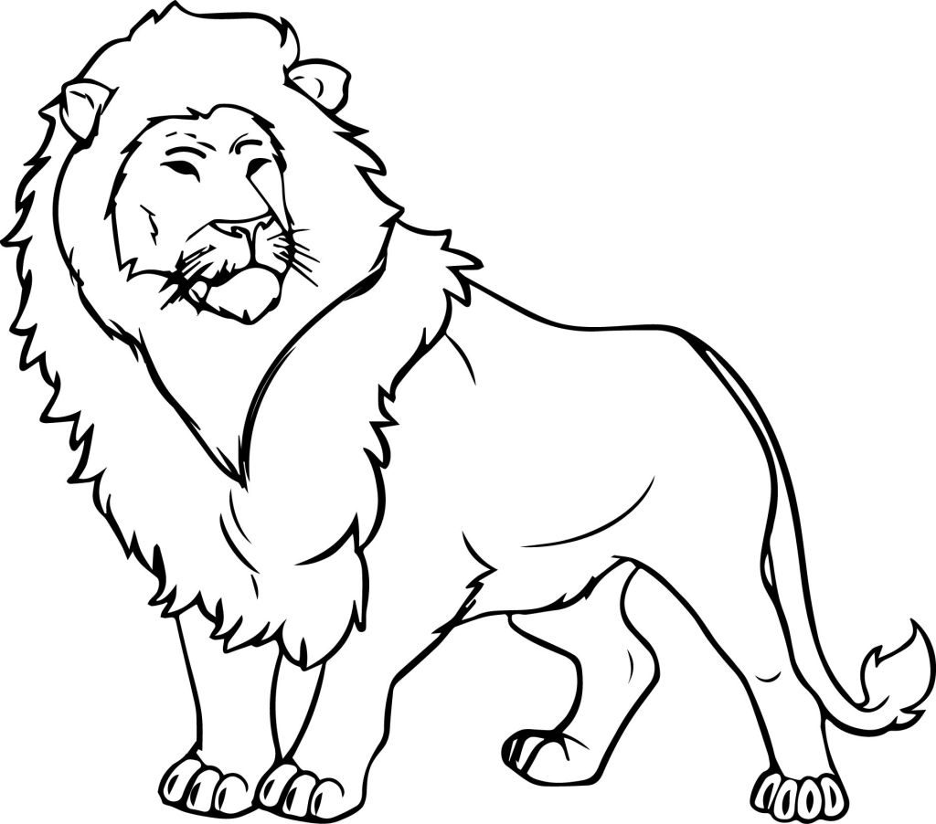 coloring page of a lion fun learn free worksheets for kid ภาพระบายส the lion of lion a page coloring 