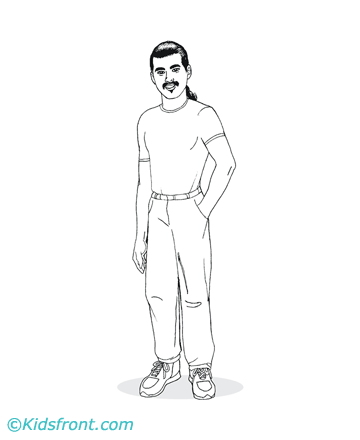 coloring page of a man fashion man coloring page crayon action coloring pages a coloring page man of 