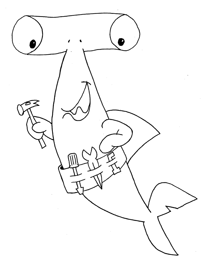 coloring page of shark free printable shark coloring pages for kids page coloring shark of 