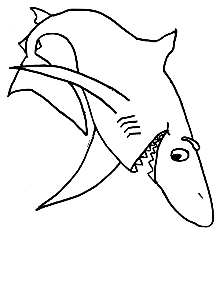 coloring page of shark shark coloring pages and posters shark page of coloring 