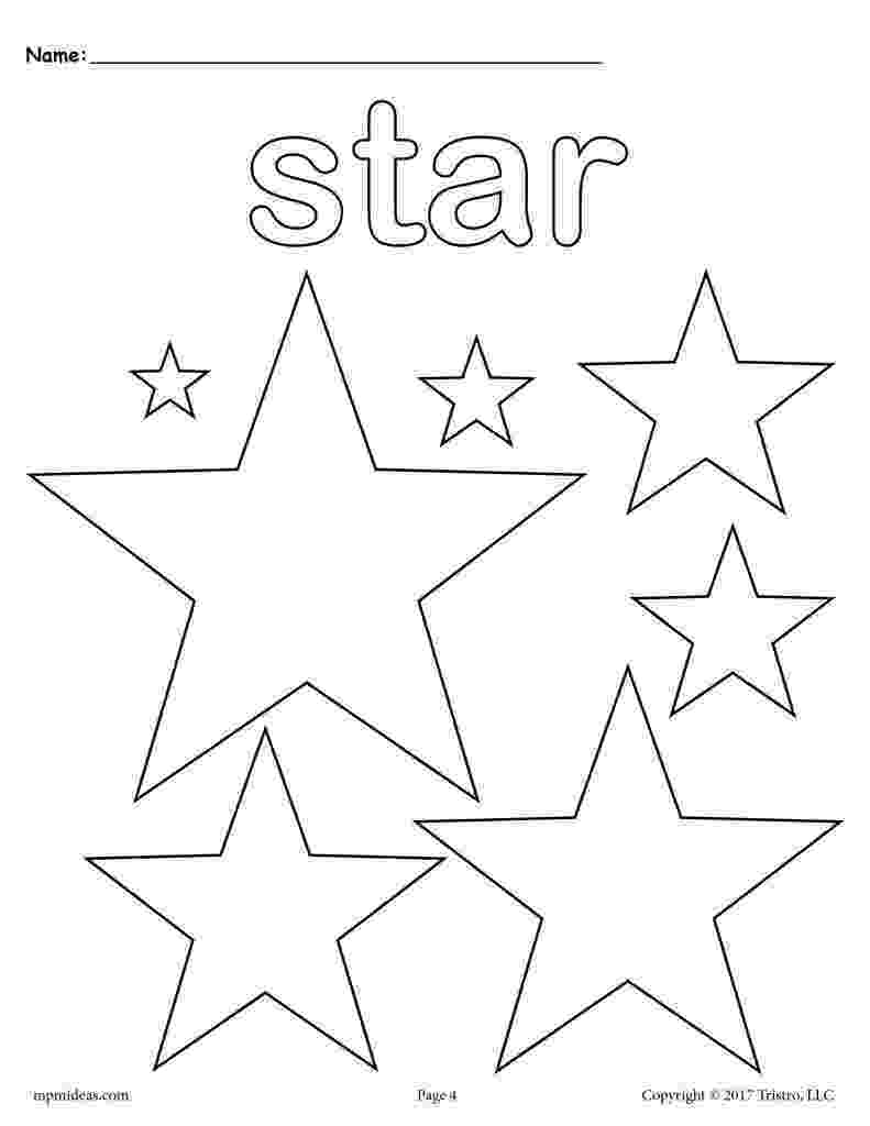 coloring page stars free stars coloring page star shape worksheet supplyme page coloring stars 