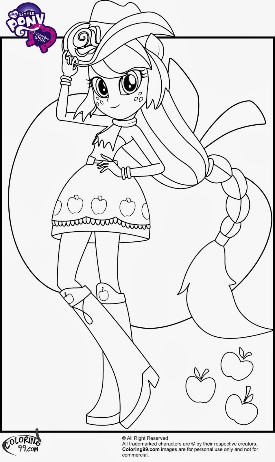 coloring pages for girls my little pony apple jack coloring pages for girls my little pony little my pony girls for pages coloring 
