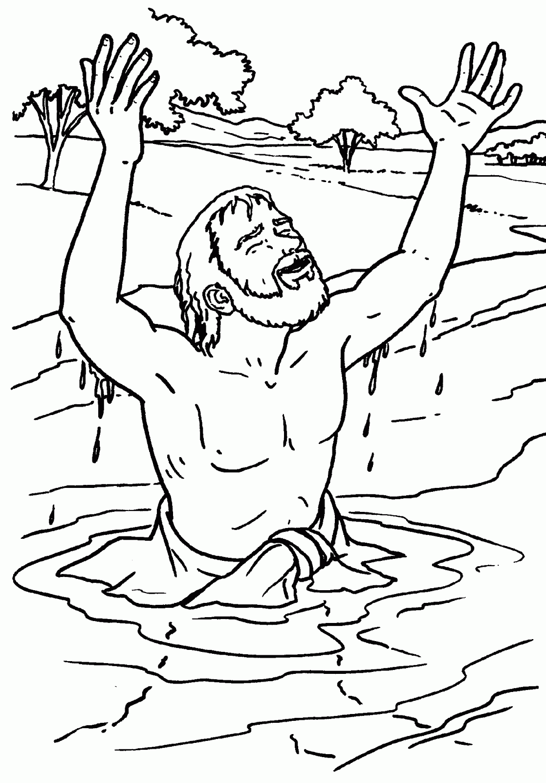 coloring pages naaman being healed naaman and the servant girl coloring pages go wash and coloring naaman being pages healed 