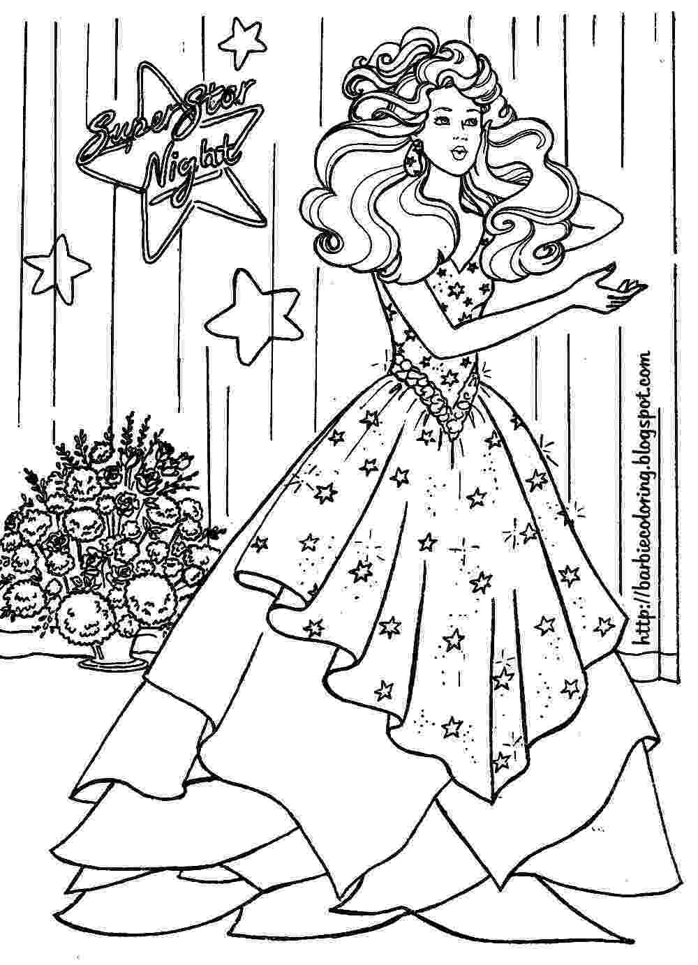 coloring pages of barbie barbie coloring pages barbie bride and barbie superstar pages of coloring barbie 