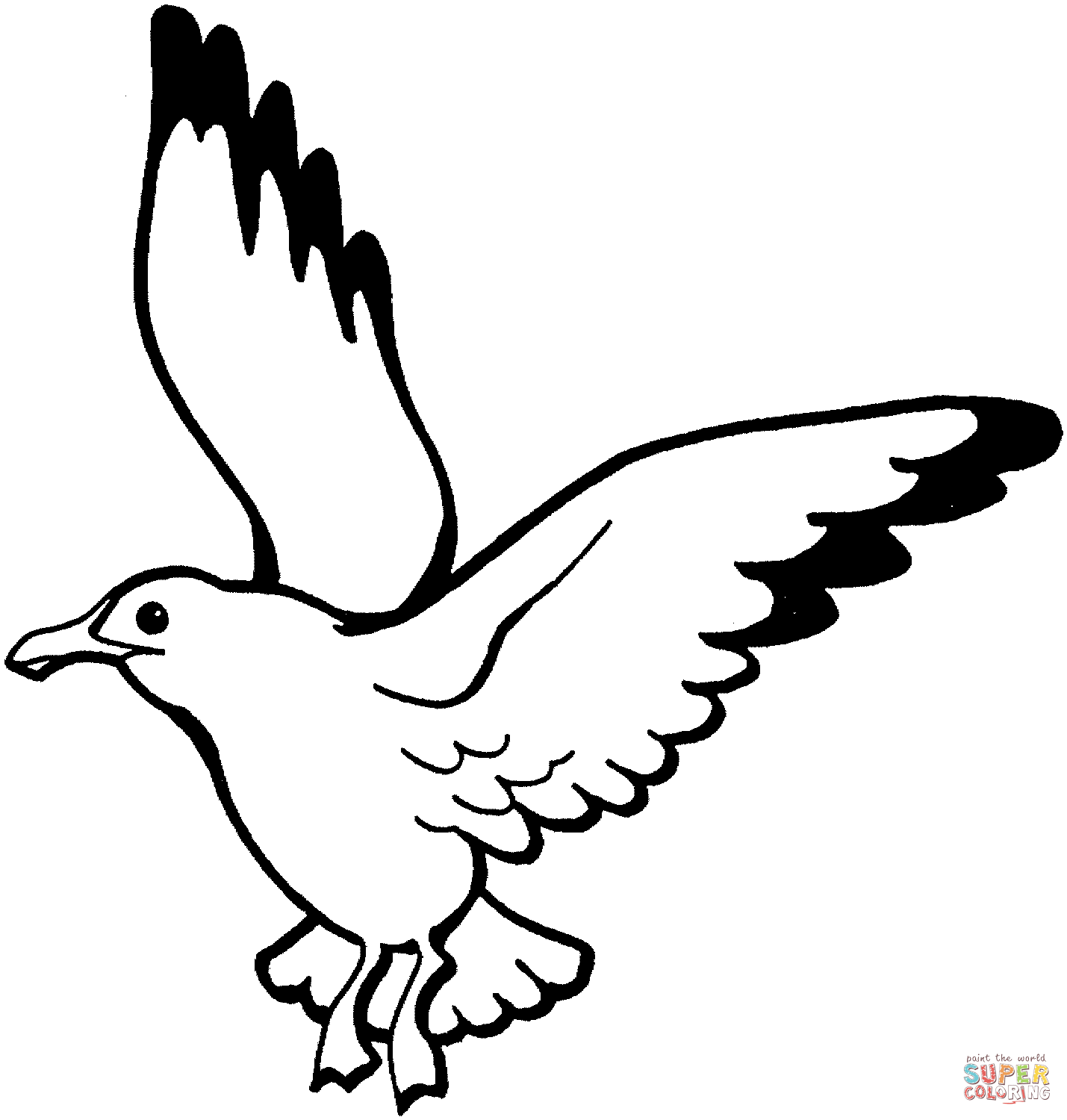 coloring pages of birds flying flying cartoon dove bird coloring page rubber stamp pages coloring of birds flying 
