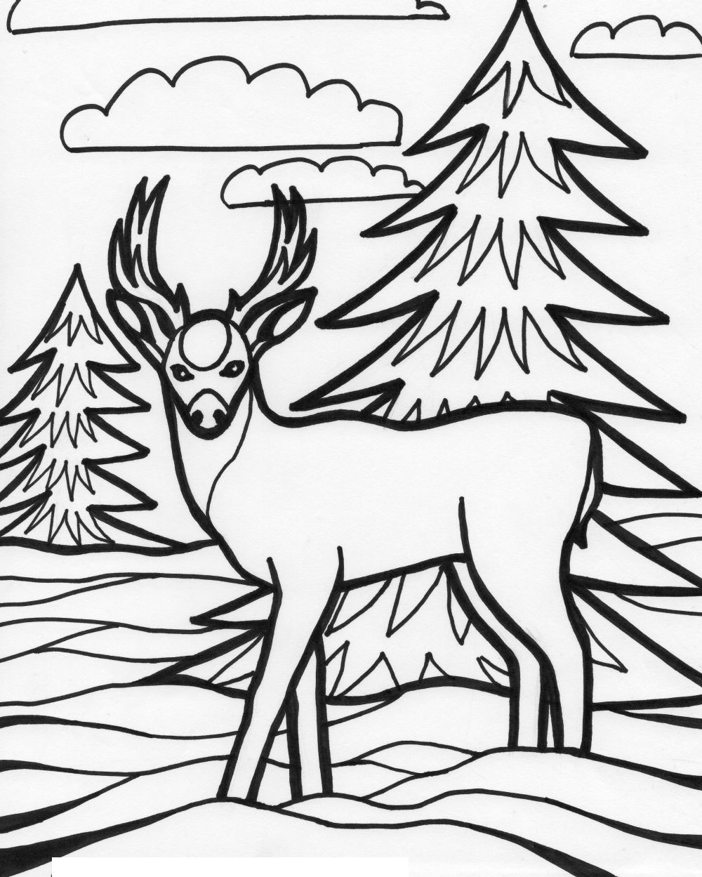 coloring pages of deer deer zentangle coloring page free printable coloring pages coloring of deer pages 