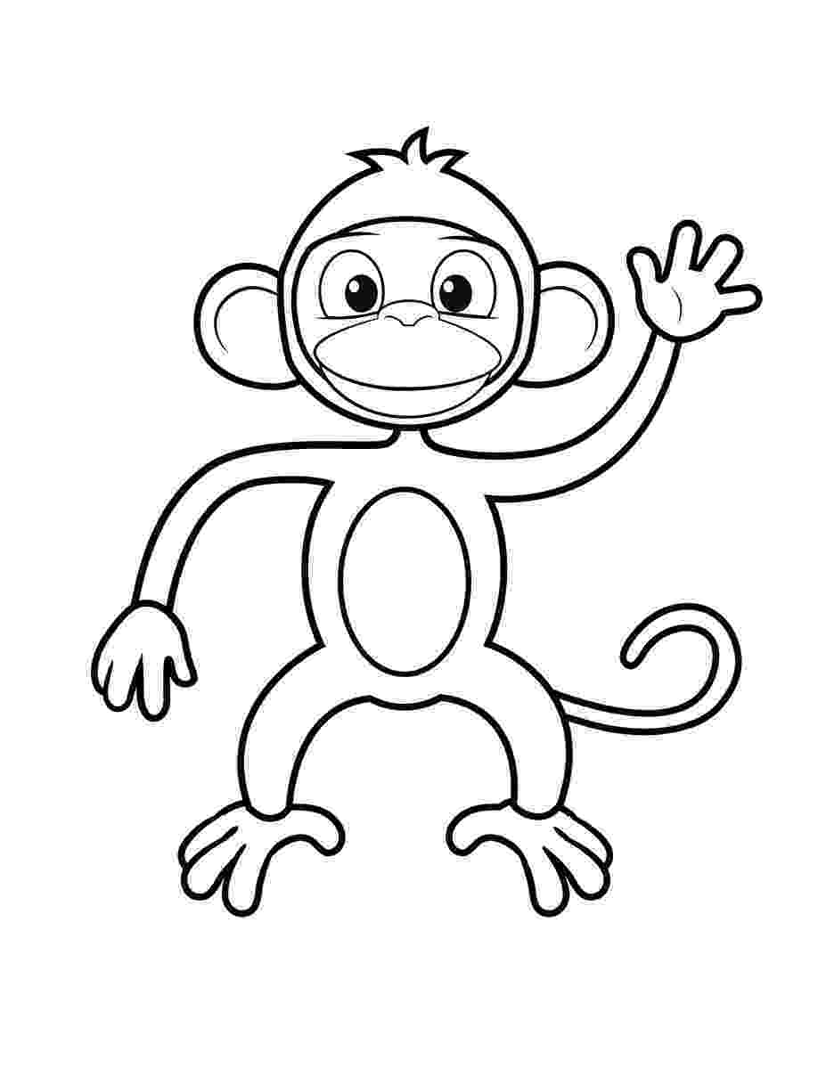 coloring pages of monkeys free printable monkey coloring pages for kids of coloring pages monkeys 1 1