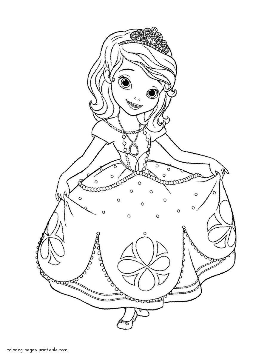 coloring pages of princess sofia fun learn free worksheets for kid ภาพระบายส โซเฟย princess of sofia coloring pages 