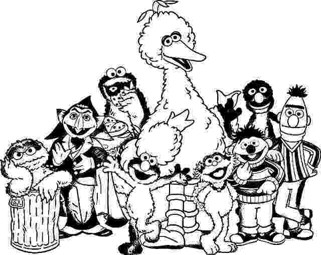 coloring pages of sesame street characters sesame street coloring pages getcoloringpagescom sesame coloring of street characters pages 