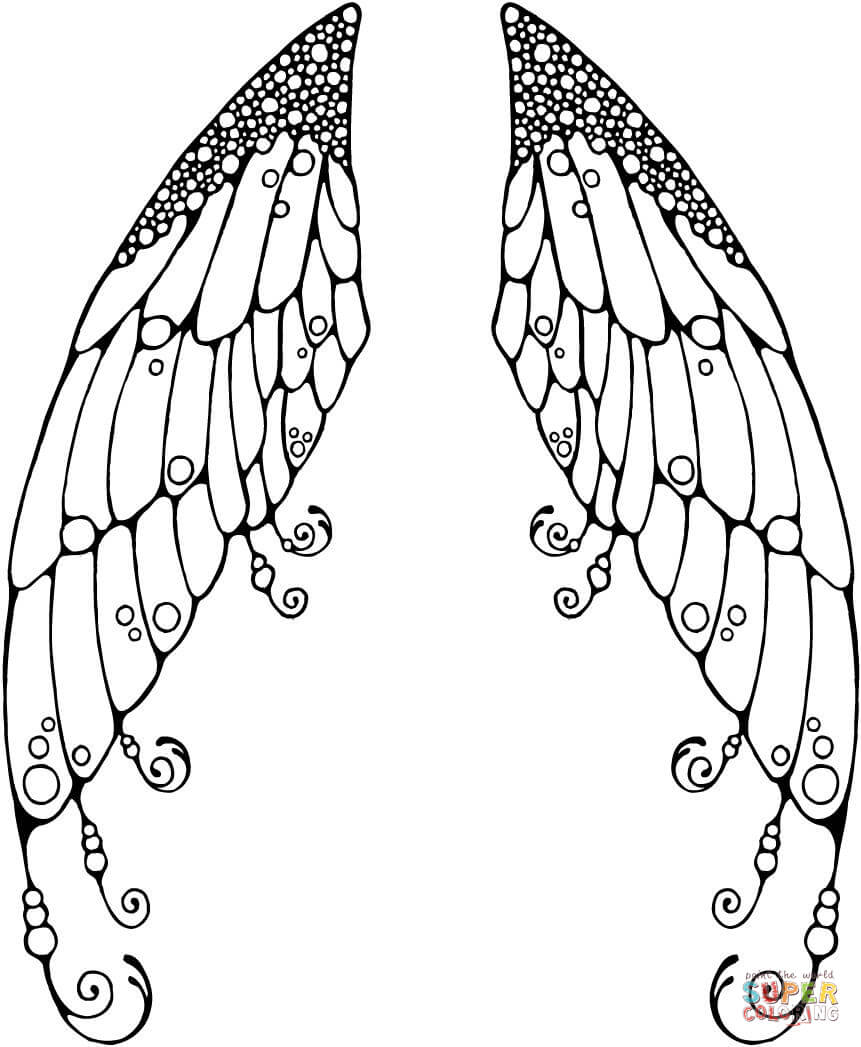 coloring pages of wings angel wing coloring page az coloring pages coloring wings of pages coloring 