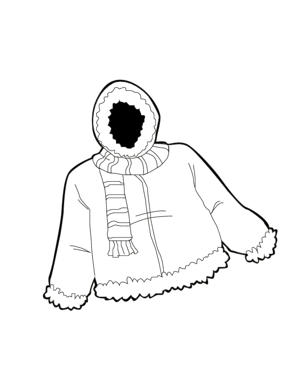 coloring pages of winter coats warm jacket in winter season coloring page coloring sky coloring pages winter of coats 