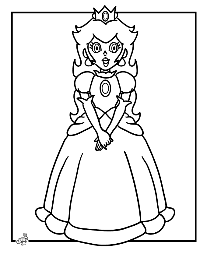 coloring pages princess peach printable princess peach coloring pages for kids cool2bkids peach pages coloring princess 