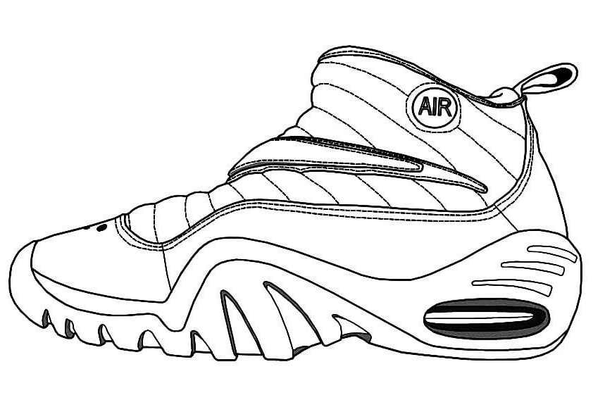 coloring pages shoes printable basketball shoe coloring pages download and print for free pages shoes printable coloring 