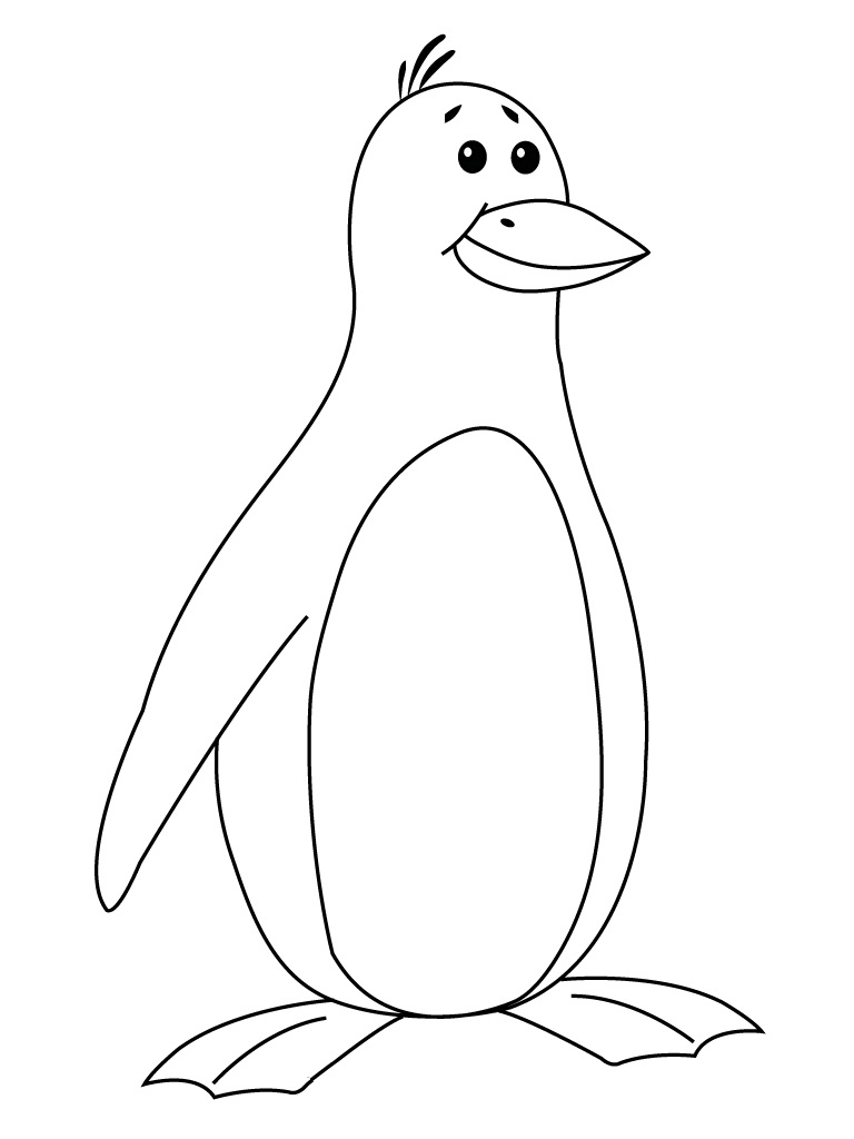 coloring penguin colours drawing wallpaper cute baby penguin colour coloring penguin 