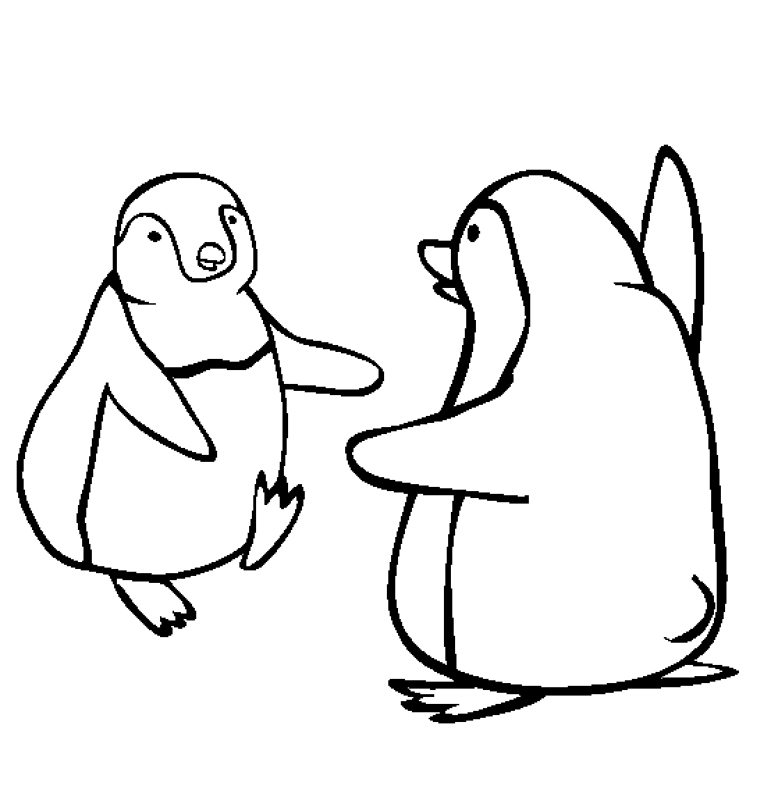 coloring penguin emperor penguin coloring pages printable penguin coloring 