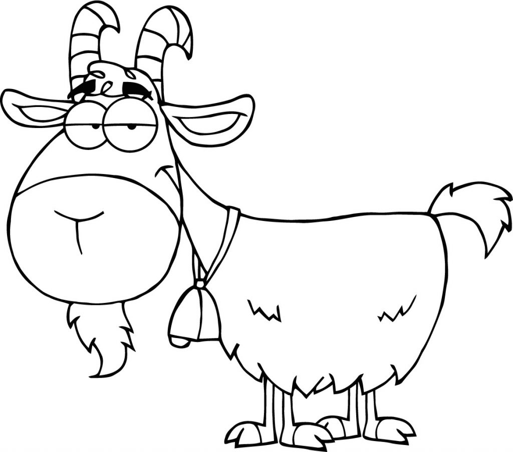 coloring picture of a goat free printable goat coloring pages for kids of goat coloring picture a 