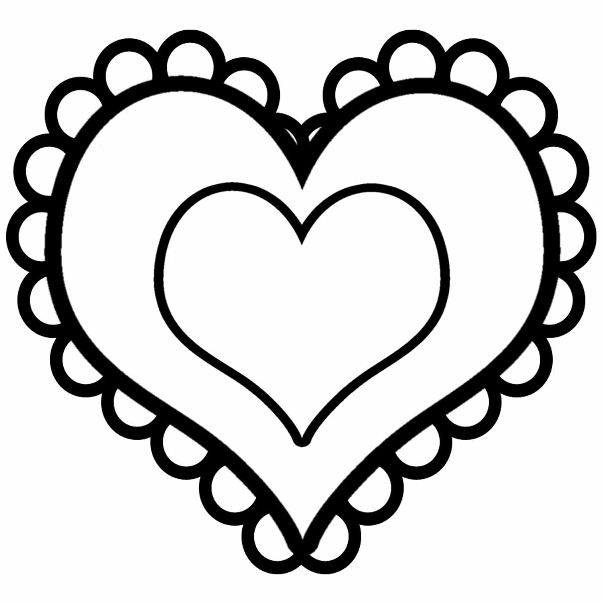coloring picture of a heart free printable heart coloring pages for kids picture a coloring heart of 