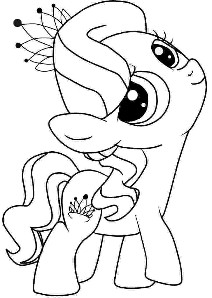 coloring pony ponies from ponyville coloring pages free printable coloring pony 