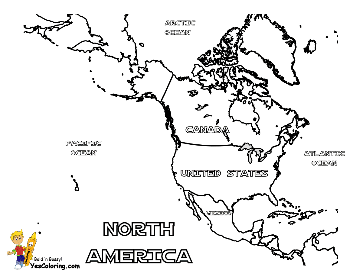 coloring sheet of north america free coloring pages of north america outline map north america coloring north sheet of 