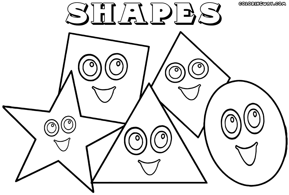 coloring sheet with shapes shapes coloring pages getcoloringpagescom with sheet coloring shapes 