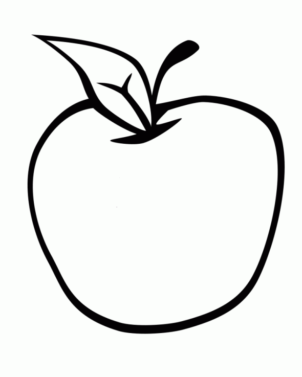 colouring images of apple clip art basic words apple 1 bw unlabeled i abcteach images apple of colouring 