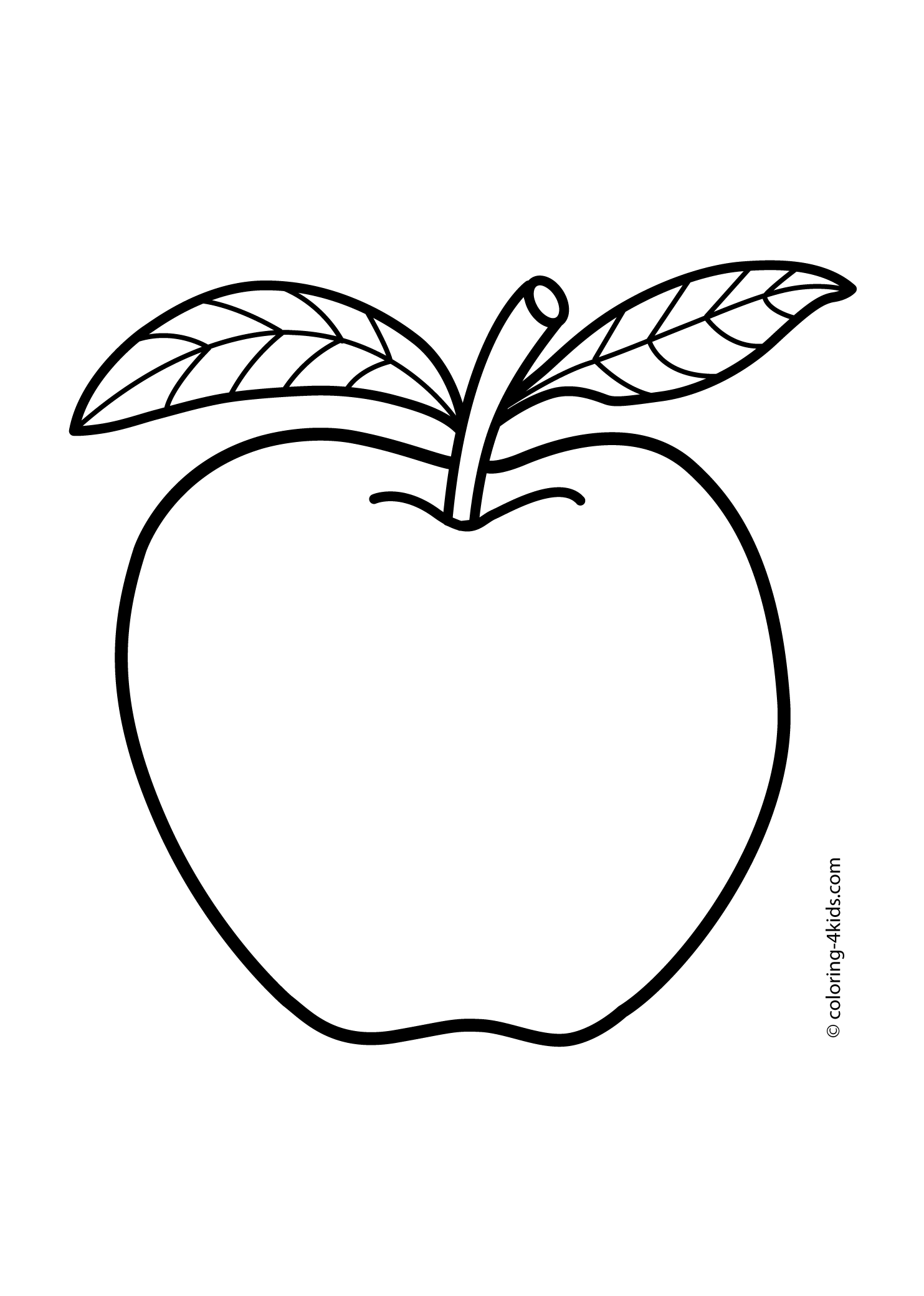 colouring images of apple two apple fruits coloring pages simple for kids printable colouring apple images of 