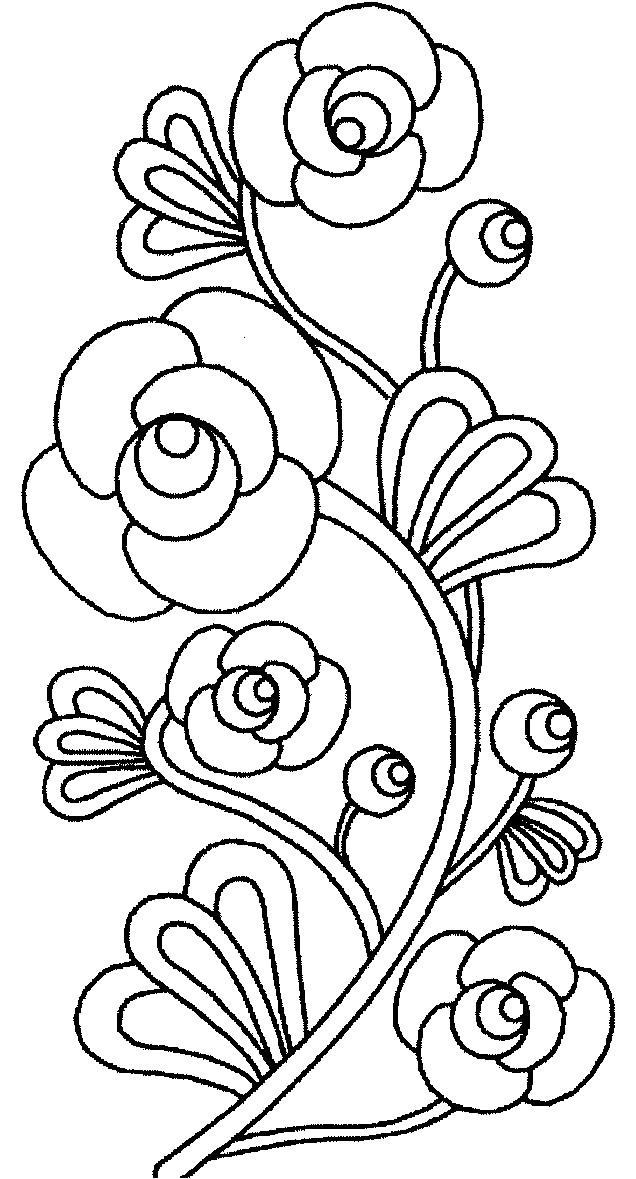 colouring page of flowers free online flower colouring page of flowers colouring page 