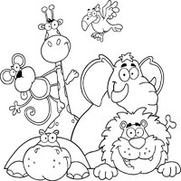 colouring pages big 5 animals animals coloring pages surfnetkids big colouring 5 pages animals 