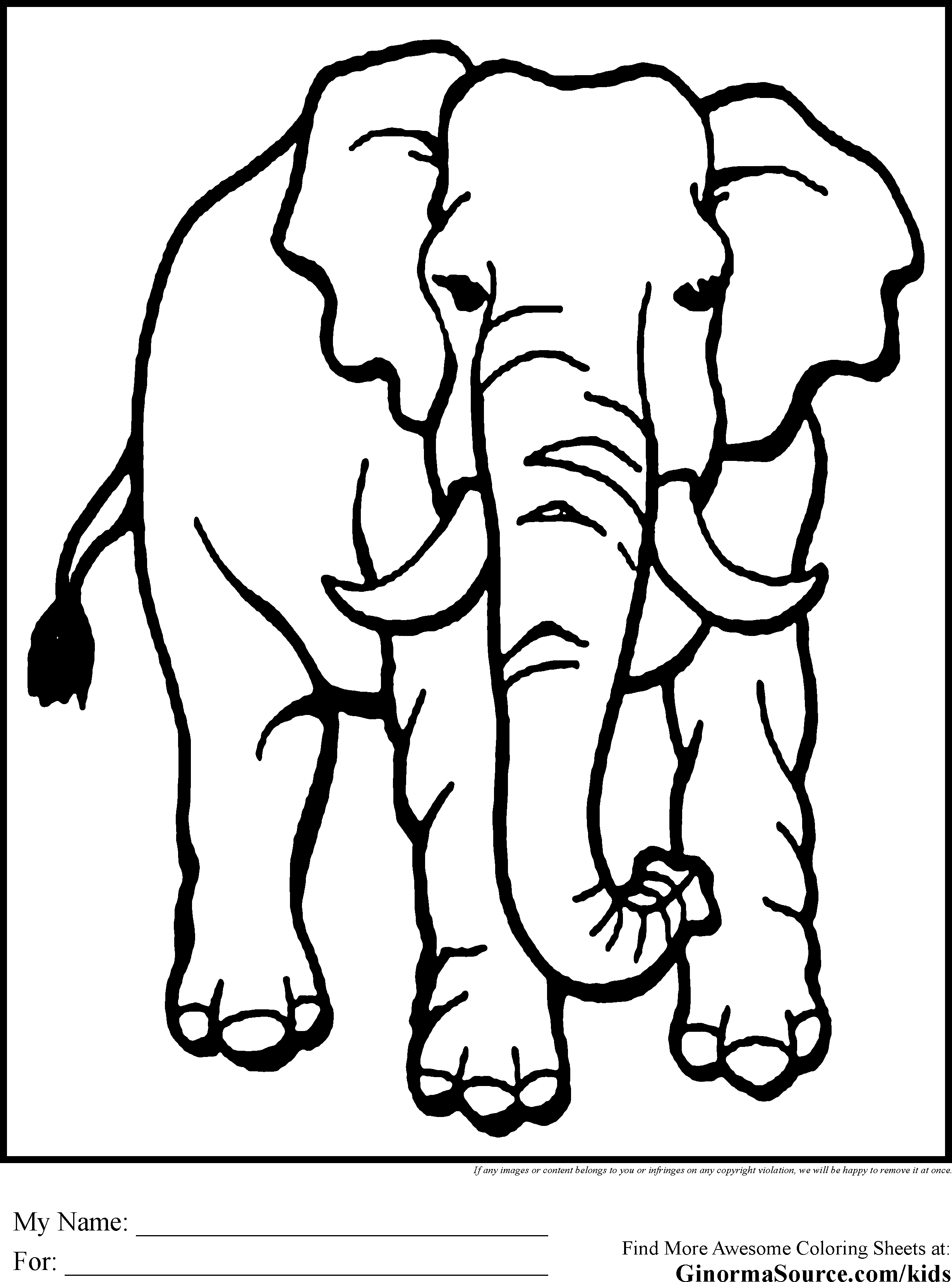 colouring pages big 5 animals coloring pages animals elephant elephant coloring page animals 5 pages colouring big 