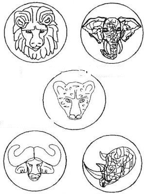 colouring pages big 5 animals wild animal coloring pages african buffalo coloring page 5 pages big animals colouring 