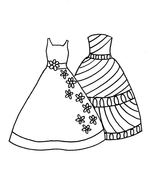 colouring pages dresses dress coloring pages to download and print for free colouring pages dresses 