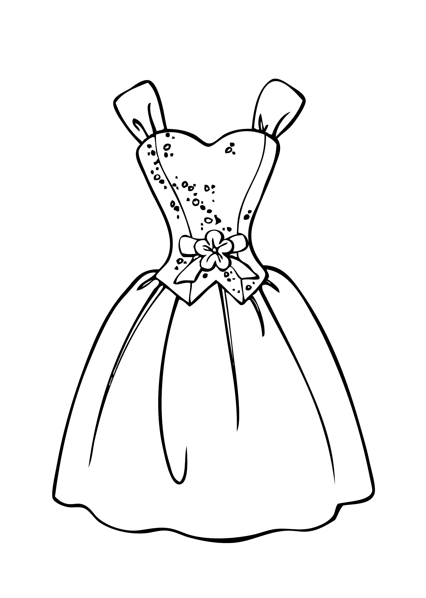 colouring pages dresses light dress coloring page for girls printable free colouring pages dresses 
