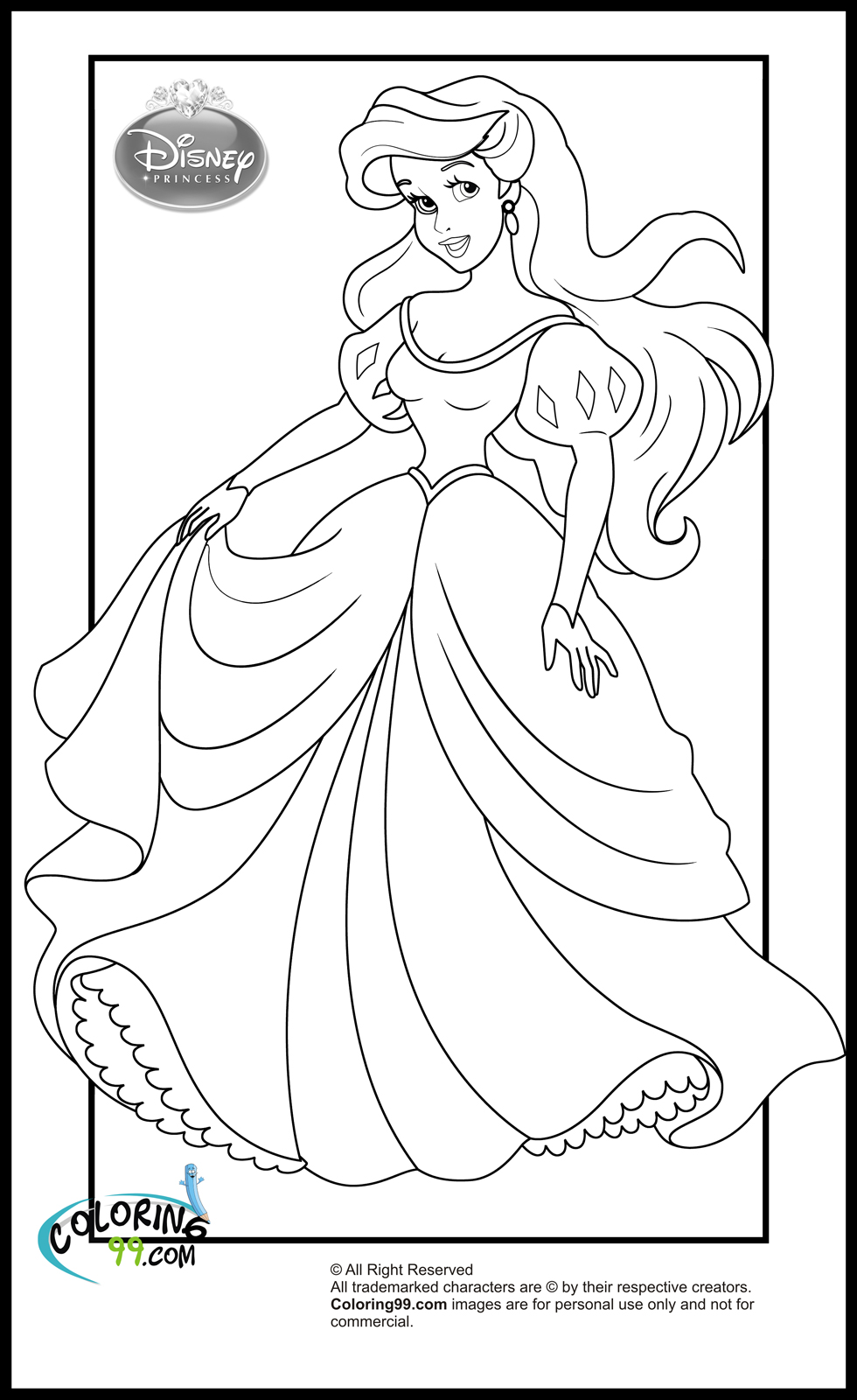 colouring pages for disney princesses alosrigons disney coloring pages free pages for disney princesses colouring 