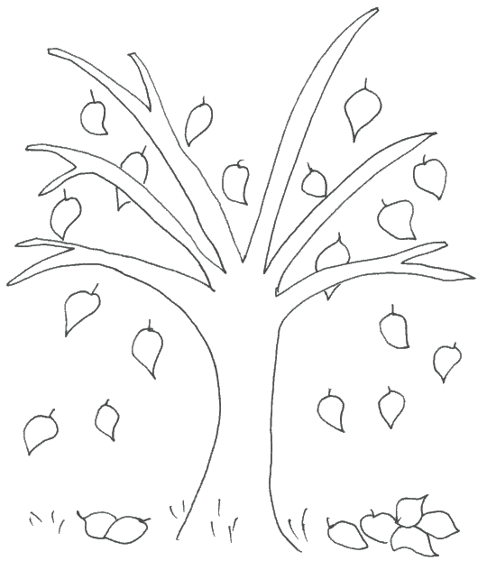 colouring pages of autumn trees beautiful fall tree coloring page wecoloringpagecom of colouring pages autumn trees 