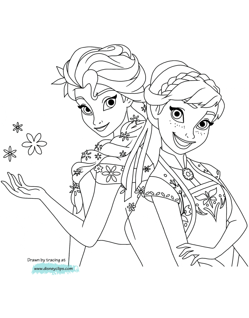 colouring pages of disney frozen disney39s frozen coloring pages disneyclipscom disney colouring frozen pages of 