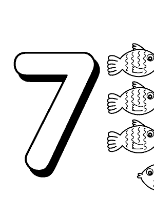 colouring picture of number 7 number 7 coloring pages to print coloring pages to print 7 picture number of colouring 