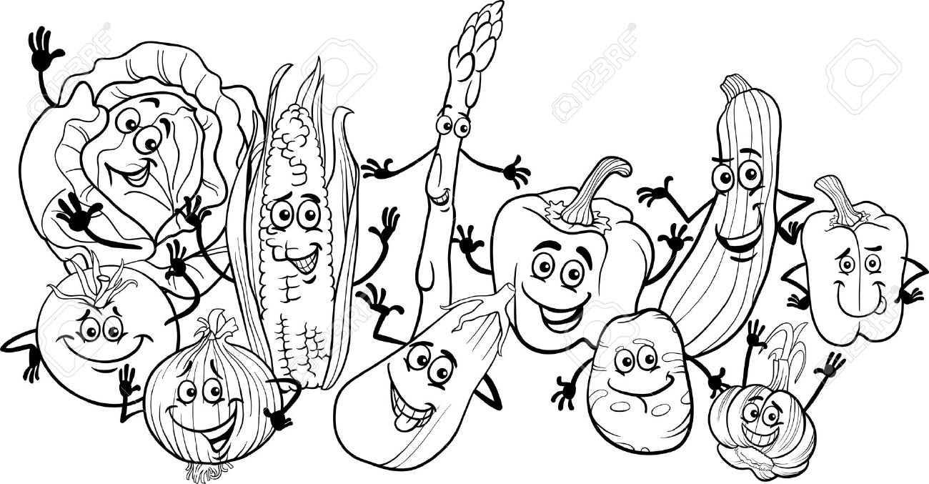 colouring pictures of vegetables starting vegetable week esl orange tree of colouring pictures vegetables 