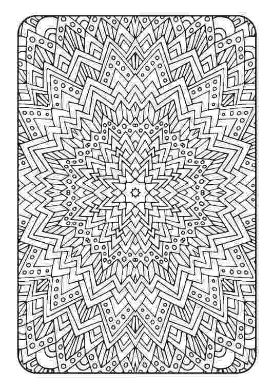 colouring therapy patterns mandala adult coloring page printable pdf от colouring patterns therapy 