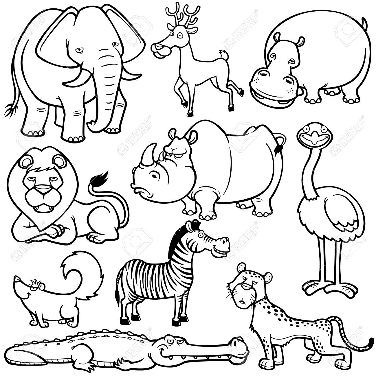 colouring wild animals wild animal coloring pages best coloring pages for kids animals wild colouring 