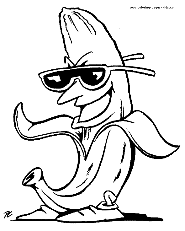 cool pictures to color and print banana cool coloring pages coloring pages for kids print to pictures cool color and 