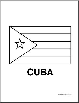 cuba flag coloring page cuba black and white clipart clipground flag page coloring cuba 