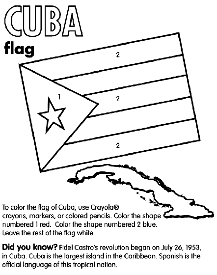 cuba flag coloring page cuba coloring page crayolacom cuba flag coloring page 