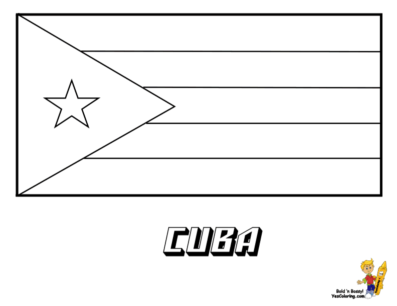 cuba flag coloring page world flags coloring pages cuba page flag coloring 