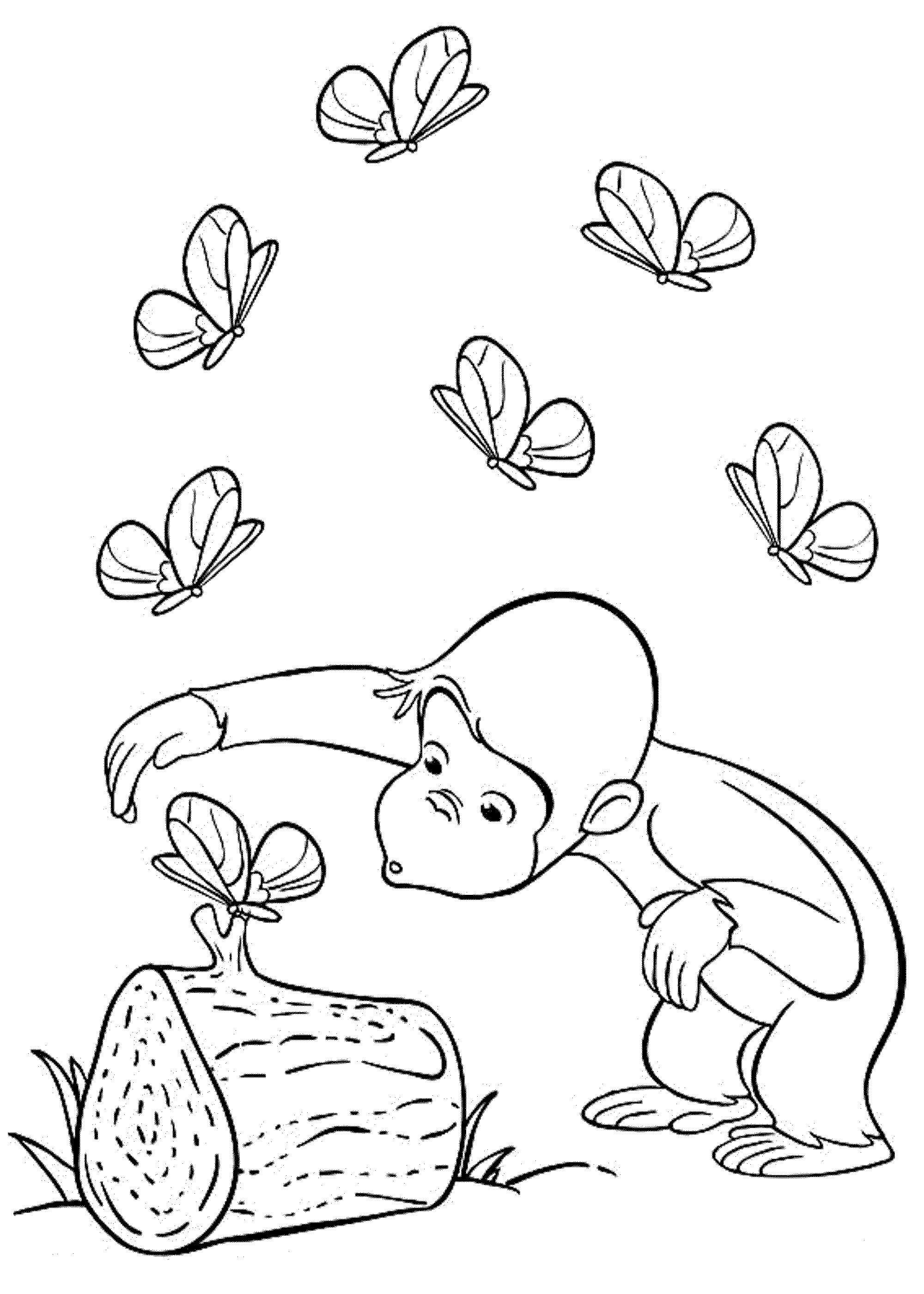 curious george coloring curious george eating banana coloring page free curious coloring george curious 