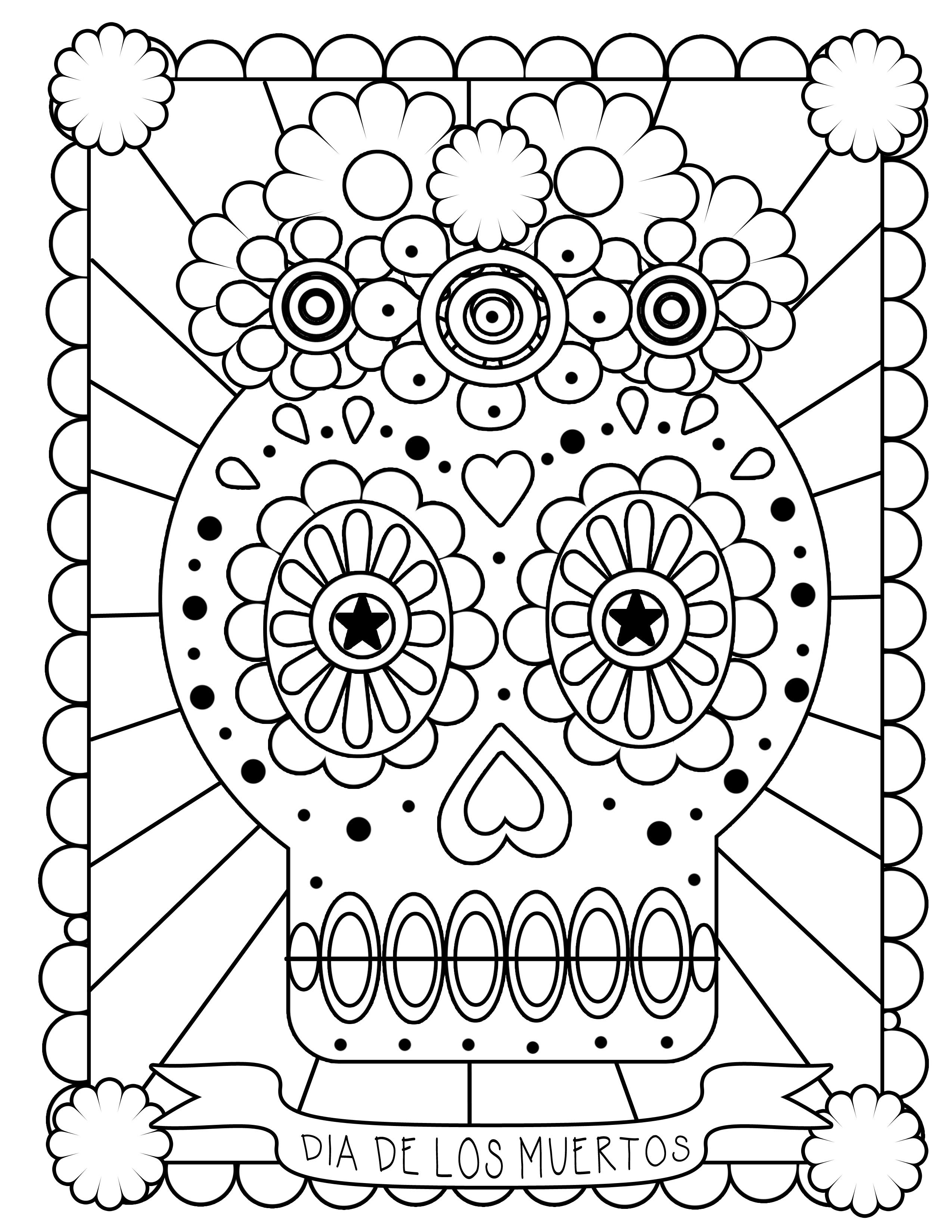 day of the dead printables free printable day of the dead coloring pages best printables of dead day the 