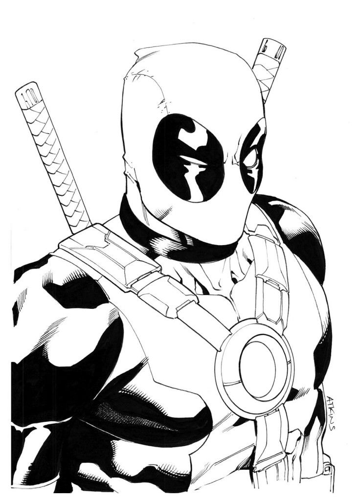 deadpool free super hero deadpool coloring pages to print coloring free deadpool 