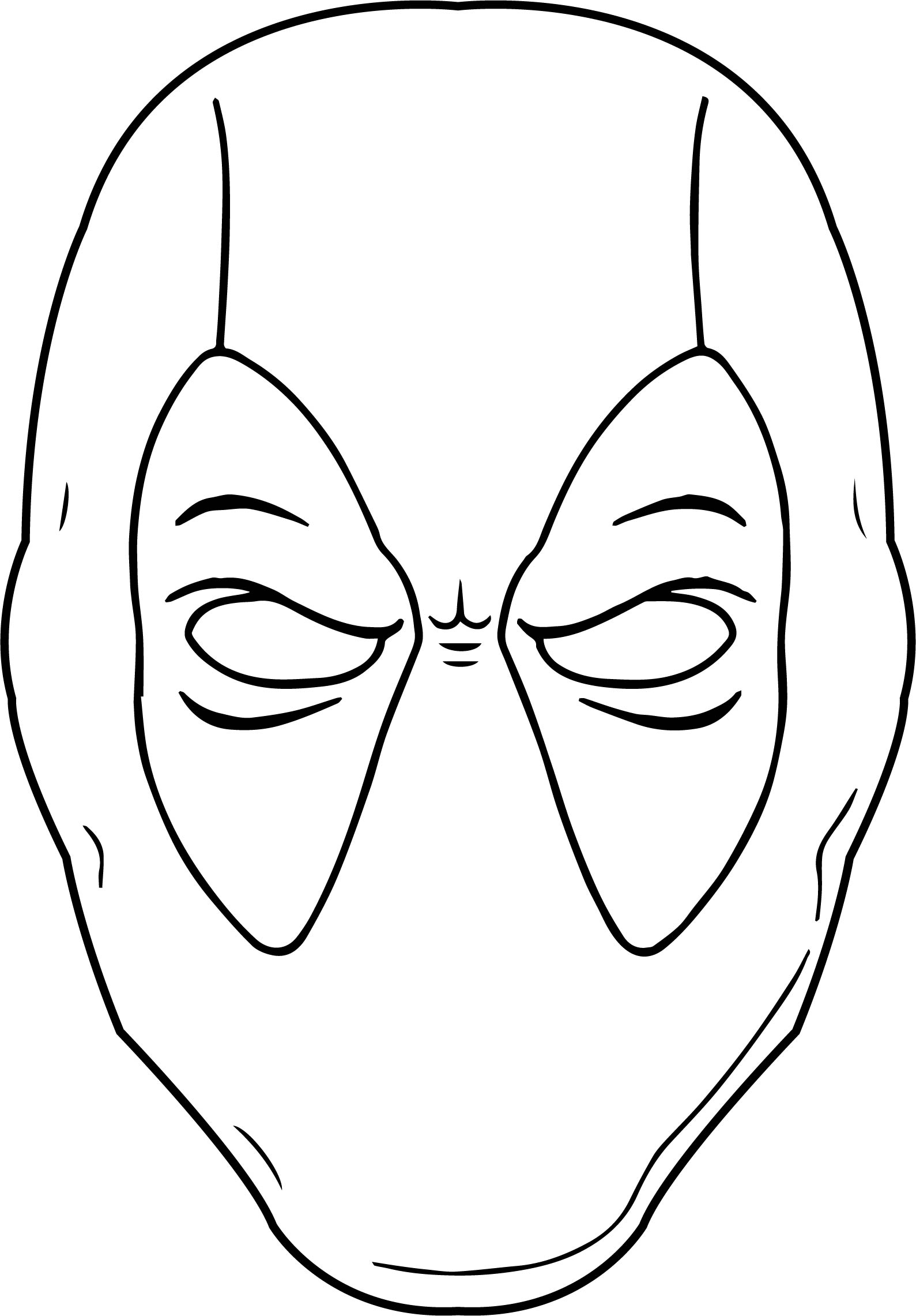 deadpool mask template learn how to draw deadpool mask deadpool step by step mask deadpool template 